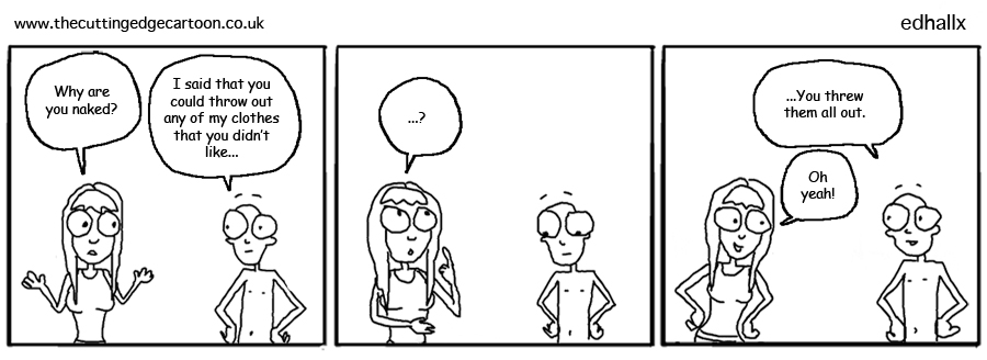 no likey clothes
